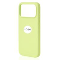 Силиконовый чехол Lux Colors с поддержкой MagSafe для iPhone 17 Pro Max (AI) Neon Yellow