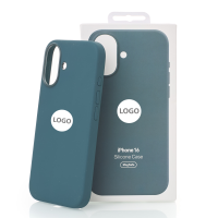 Силиконовый чехол Lux Colors с поддержкой MagSafe для iPhone 16 (AI) Lake Green