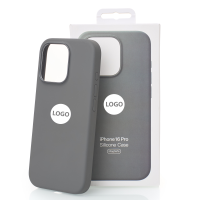 Силиконовый чехол Lux Colors с поддержкой MagSafe для iPhone 16 Pro (AI) Stone Gray