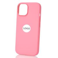Силиконовый чехол Lux Colors с поддержкой MagSafe для iPhone 15 Pink