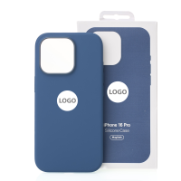 Силиконовый чехол Lux Colors с поддержкой MagSafe для iPhone 16 Pro (AI) Denim