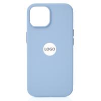 Силиконовый чехол Lux Colors с поддержкой MagSafe для iPhone 15 Light Blue