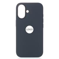 Силиконовый чехол Lux Colors с поддержкой MagSafe для iPhone 16 Plus (AI) Black