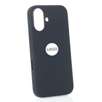 Силиконовый чехол Lux Colors с поддержкой MagSafe для iPhone 16 Plus (AI) Black