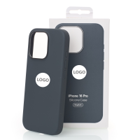 Силиконовый чехол Lux Colors с поддержкой MagSafe для iPhone 16 Pro (AI) Black