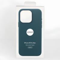 Силиконовый чехол Lux Colors с поддержкой MagSafe для iPhone 16 Pro Max (AI) Lake Green