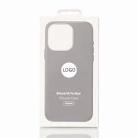Силиконовый чехол Lux Colors с поддержкой MagSafe для iPhone 16 Pro Max (AI) Stone Gray