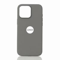 Силиконовый чехол Lux Colors с поддержкой MagSafe для iPhone 16 Pro Max (AI) Stone Gray
