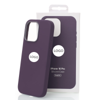 Силиконовый чехол Lux Colors с поддержкой MagSafe для iPhone 16 Pro (AI) Plum