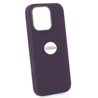 Силиконовый чехол Lux Colors с поддержкой MagSafe для iPhone 16 Pro (AI) Plum