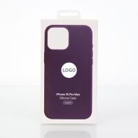 Силиконовый чехол Lux Colors с поддержкой MagSafe для iPhone 16 Pro Max (AI) Plum