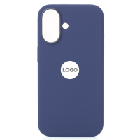 Силиконовый чехол Lux Colors с поддержкой MagSafe для iPhone 16 (AI) Denim