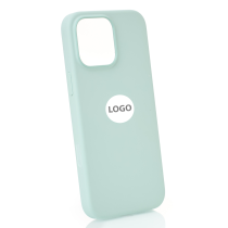 Силиконовый чехол Lux Colors с поддержкой MagSafe для iPhone 16 Pro Max (AI) Aquamarine