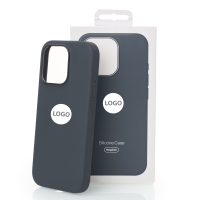 Силиконовый чехол Lux Colors с поддержкой MagSafe для iPhone 16 Pro Max (AI) Black