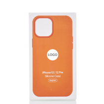 Силиконовый чехол Lux Colors с поддержкой MagSafe для iPhone 12 / iPhone 12 Pro Kumquat