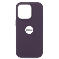 Силиконовый чехол Lux Colors с поддержкой MagSafe для iPhone 16 Pro Max (AI) Plum