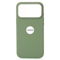 Силиконовый чехол Lux Colors с поддержкой MagSafe для iPhone 17 Pro Max (AI) Light Moss