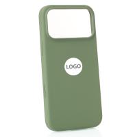 Силиконовый чехол Lux Colors с поддержкой MagSafe для iPhone 17 Pro Max (AI) Light Moss