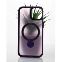 Силиконовый чехол MagSafe 360 для iPhone 11 Pro Max темно-фиолетовый