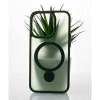 Силиконовый чехол MagSafe 360 для iPhone 12 Pro Max темно-зеленый