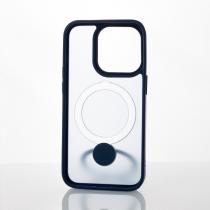 Силиконовый чехол MagSafe 360 для iPhone 13 Pro темно-синий