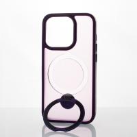 Силиконовый чехол MagSafe 360 для iPhone 13 Pro темно-фиолетовый