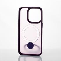 Силиконовый чехол MagSafe 360 для iPhone 13 Pro темно-фиолетовый