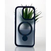 Силиконовый чехол MagSafe 360 для iPhone 13 Pro темно-синий