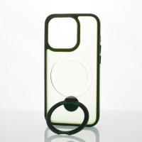 Силиконовый чехол MagSafe 360 для iPhone 14 Pro темно-зеленый