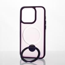 Силиконовый чехол MagSafe 360 для iPhone 14 Pro темно-фиолетовый