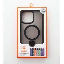 Силиконовый чехол MagSafe 360 для iPhone 14 Pro Max черный