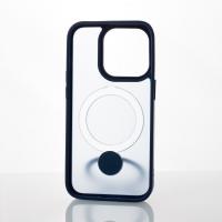 Силиконовый чехол MagSafe 360 для iPhone 14 Pro Max темно-синий