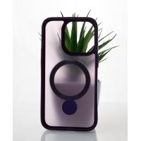 Силиконовый чехол MagSafe 360 для iPhone 14 Pro Max темно-фиолетовый