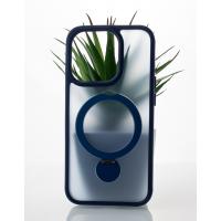 Силиконовый чехол MagSafe 360 для iPhone 14 Pro темно-синий