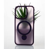 Силиконовый чехол MagSafe 360 для iPhone 14 Pro темно-фиолетовый