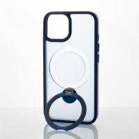 Силиконовый чехол MagSafe 360 для iPhone 14 темно-синий