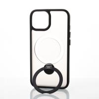 Силиконовый чехол MagSafe 360 для iPhone 15 черный