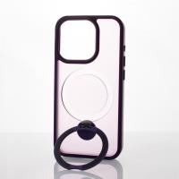 Силиконовый чехол MagSafe 360 для iPhone 15 Pro темно-фиолетовый