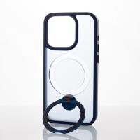 Силиконовый чехол MagSafe 360 для iPhone 15 Pro Max темно-синий