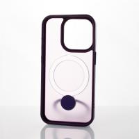 Силиконовый чехол MagSafe 360 для iPhone 15 Pro темно-фиолетовый