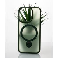 Силиконовый чехол MagSafe 360 для iPhone 15 Pro темно-зеленый