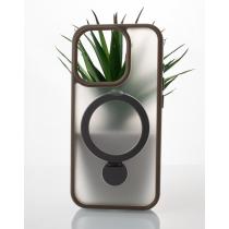 Силиконовый чехол MagSafe 360 для iPhone 15 Pro Max серый