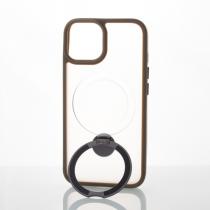 Силиконовый чехол MagSafe 360 для iPhone 15 серый