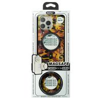 Силиконовый чехол MagSafe Boter "3D" + magsafe PopSocket для iPhone 13 Pro 02 military