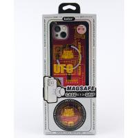 Силиконовый чехол MagSafe Boter "3D" + magsafe PopSocket для iPhone 14 Pro 05 UFO