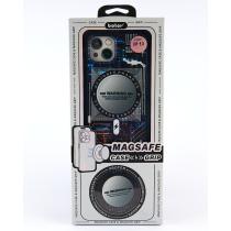 Силиконовый чехол MagSafe Boter "3D" + magsafe PopSocket для iPhone 14 Pro 03 microcircuit