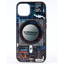 Силиконовый чехол Boter "3D" с поддержкой MagSafe (+ PopSocket) для iPhone 15 Pro 03 microcircuit