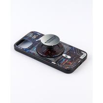 Силиконовый чехол Boter "3D" с поддержкой MagSafe (+ PopSocket) для iPhone 15 Pro 03 microcircuit
