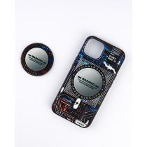 Силиконовый чехол Boter "3D" с поддержкой MagSafe (+ PopSocket) для iPhone 15 Pro 03 microcircuit