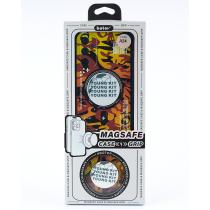 Силиконовый чехол MagSafe Boter "3D" + magsafe PopSocket для Samsung A14 02 military